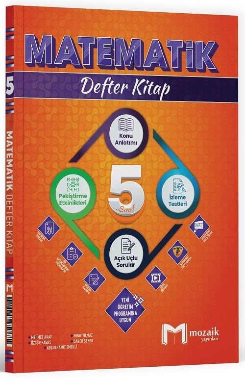 Mozaik 5. Sınıf Matematik Konu Anlatımlı Defter Kitap Mozaik Yayınları