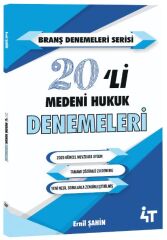 4T Yayınları KPSS A Grubu Medeni Hukuk 20 li Deneme 4T Yayınları