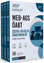 Pegem 2027 ÖABT MEB-AGS Sosyal Bilgiler Öğretmenliği Konu Anlatımlı Modüler Set Pegem Akademi Yayınları