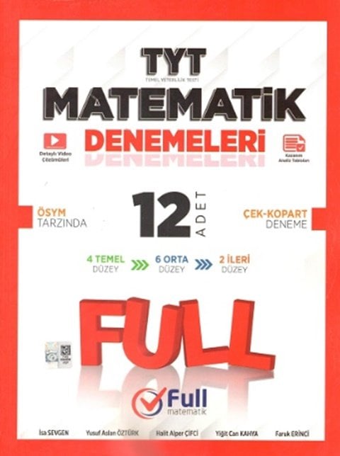 Full Matematik YKS TYT Matematik 12x40 Deneme Full Matematik Yayınları