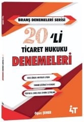 4T Yayınları KPSS A Grubu Ticaret Hukuku 20 li Deneme - Oğuz Şener 4T Yayınları
