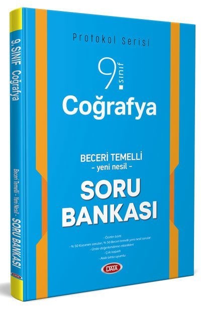 Data 9. Sınıf Coğrafya Beceri Temelli Soru Bankası Protokol Serisi Data Yayınları