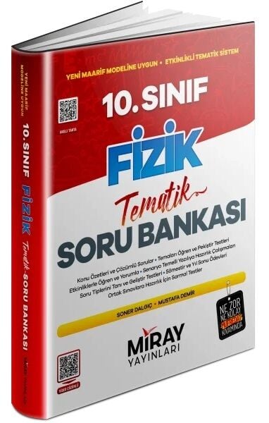 Miray 10. Sınıf Fizik Tematik Soru Bankası Çözümlü Miray Yayınları