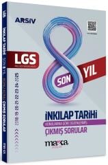 Marka 2026 8. Sınıf LGS İnkılap Tarihi Çıkmış Sorular Son 8 Yıl Konularına Göre Çözümlü Arşiv Serisi Marka Yayınları