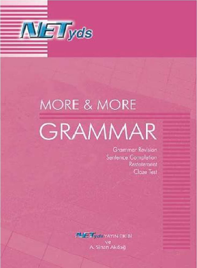 Net YDS YKSDİL More and More Grammar Soru Bankası Net YDS Yayınları