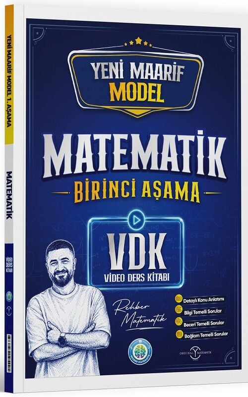 Rehber Matematik YKS TYT Matematik Maarif Model Video Ders Kitabı 1. Aşama Rehber Matematik