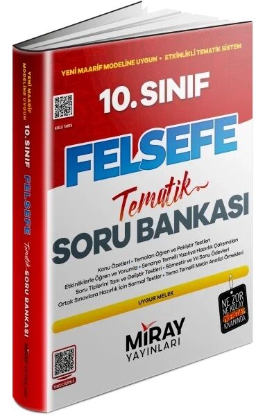 Miray 10. Sınıf Felsefe Tematik Soru Bankası Çözümlü Miray Yayınları