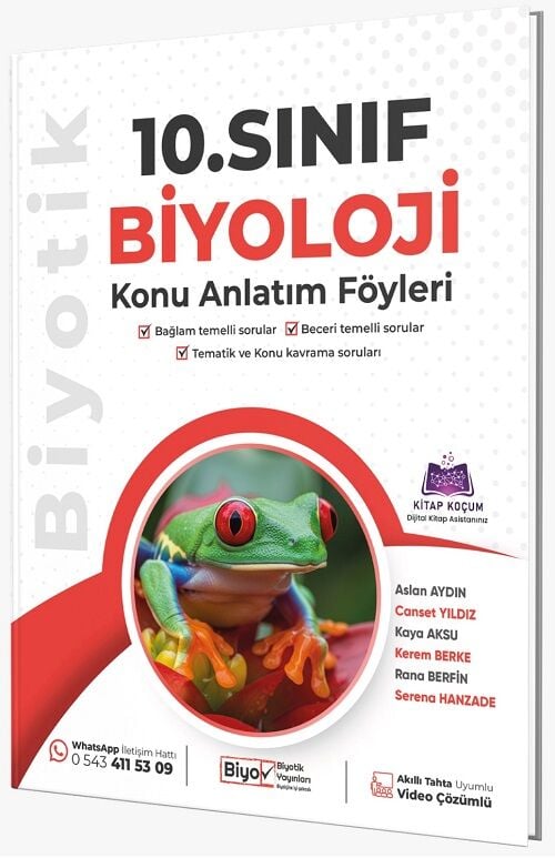 Biyotik 10. Sınıf Biyoloji Konu Anlatım Föyleri Biyotik Yayınları