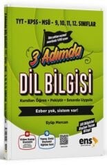 ENS Yayınları YKS TYT AYT KPSS ALES MSÜ Dil Bilgisi 3 Adımda Video Destekli Soru Bankası ENS Yayınları