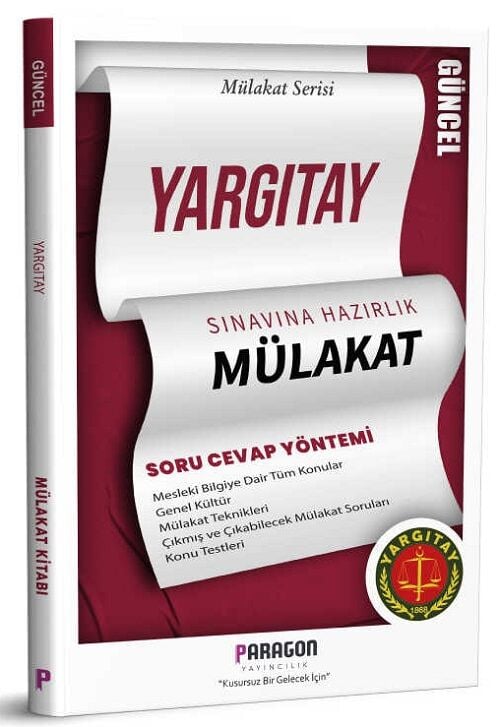 Paragon Yargıtay Mülakat Kitabı Soru Cevap Paragon Yayıncılık