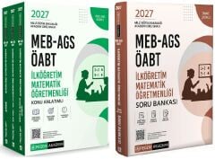 Pegem 2027 ÖABT MEB-AGS İlköğretim Matematik Öğretmenliği Konu Anlatımlı + Soru Bankası 2 li Set Pegem Akademi Yayınları