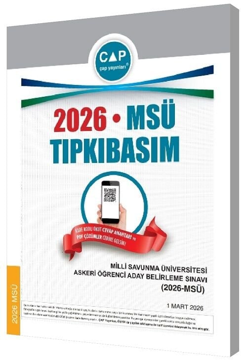 Çap Yayınları 2026 MSÜ Tıpkı Basım Çıkmış Sorular Çap Yayınları