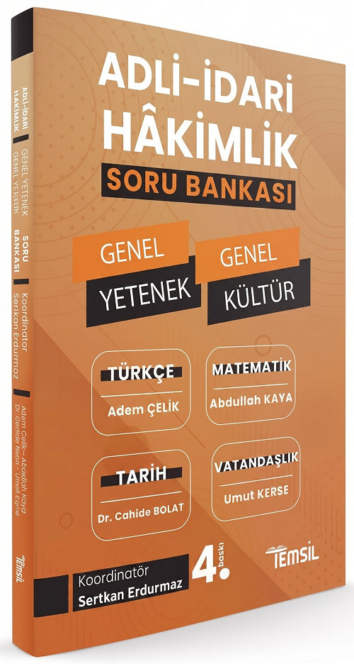 Temsil Adli İdari Hakimlik Genel Yetenek Genel Kültür Soru Bankası 4. Baskı Temsil Kitap Yayınları