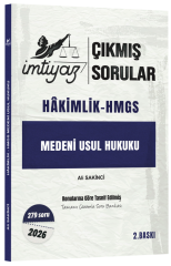 İmtiyaz 2026 Hakimlik HMGS Medeni Usul Hukuku Çıkmış Sorular Çözümlü 2. Baskı - Ali Sakinci İmtiyaz Yayıncılık