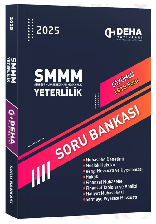 Deha SMMM Yeterlilik Soru Bankası Çözümlü Deha Yayınları