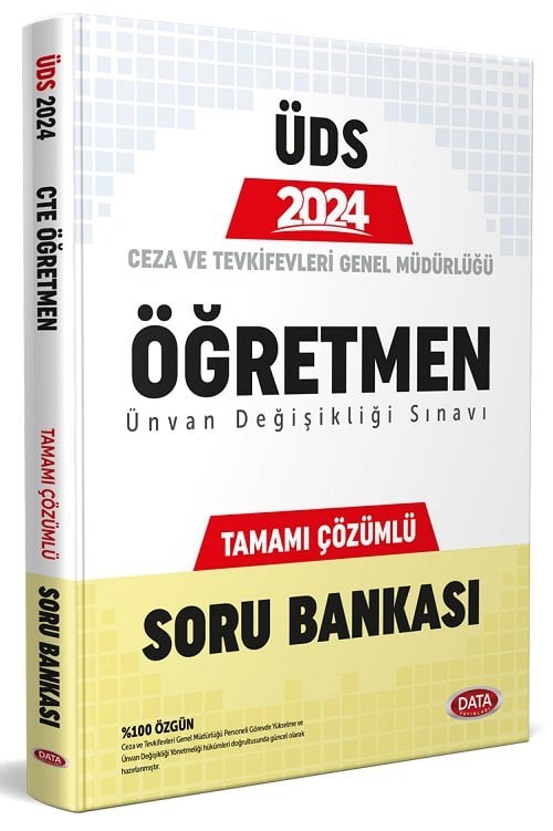 Data 2024 GYS ÜDS Ceza ve Tevkifevleri Öğretmen Soru Bankası Çözümlü Ünvan Değişikliği Data Yayınları