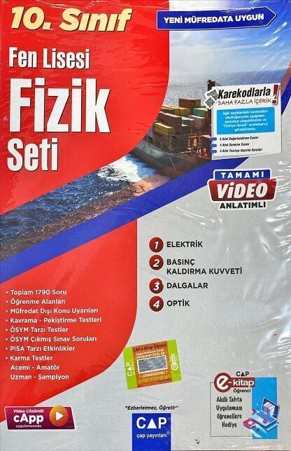 Çap Yayınları 10. Sınıf Fen Lisesi Fizik Seti Çap Yayınları