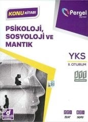 Pergel YKS AYT Psikoloji, Sosyoloji ve Mantık Konu Kitabı Pergel Yayınları