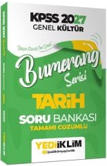 Yediiklim 2027 KPSS Tarih Bumerang Soru Bankası Çözümlü Yediiklim Yayınları