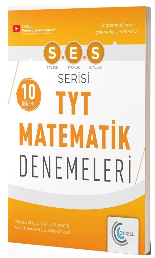C1cell YKS TYT Matematik 10 Deneme Çözümlü SES Serisi C1cell Yayınları
