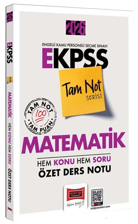 Yargı 2026 EKPSS Matematik Hem Konu Hem Soru Özet Ders Notu Tam Not Serisi Yargı Yayınları