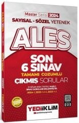 SÜPER FİYAT - Yediiklim 2024 ALES Master Çıkmış Sorular Son 6 Sınav Çözümlü Yediiklim Yayınları