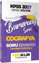 Yediiklim 2027 KPSS Coğrafya Bumerang Soru Bankası Çözümlü Yediiklim Yayınları
