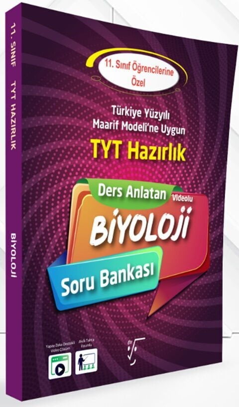Karekök 11. Sınıf TYT Biyoloji Ders Anlatan Soru Bankası Karekök Yayınları