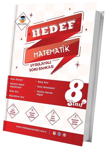 Zeka Küpü 8. Sınıf Matematik Hedef Uygulamalı Soru Bankası Zeka Küpü Yayınları
