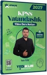Yediiklim 2027 KPSS Vatandaşlık Atölye Video Ders Notları - Yasin Yıldız Yediiklim Yayınları