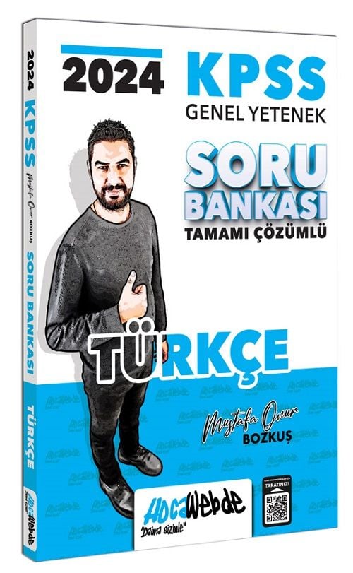 HocaWebde 2024 KPSS Türkçe Soru Bankası Çözümlü - Mustafa Onur Bozkuş HocaWebde Yayınları