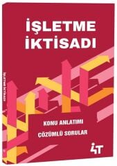 4T Yayınları İşletme İktisadı Konu Anlatımlı Soru Bankası 4T Yayınları