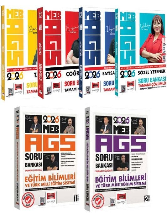 YENİ AGS - Yargı 2026 MEB-AGS Eğitim Bilimleri ve Tüm Dersler Soru Bankası 6 lı Set Yargı Yayınları