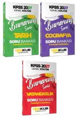 Yediiklim 2027 KPSS Tarih + Coğrafya + Vatandaşlık Bumerang Soru Bankası 3 lü Set Yediiklim Yayınları