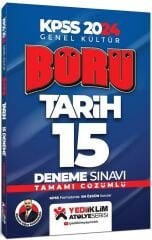 SÜPER FİYAT - Yediiklim 2024 KPSS Tarih Börü 15 Deneme Çözümlü - Ahmet Uğur Karakuza Yediiklim Yayınları