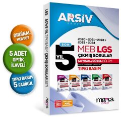 Marka 2025 8. Sınıf LGS Çıkmış Sorular Son 5 Yıl Tıpkı Basım Arşiv Serisi Çözümlü Marka Yayınları