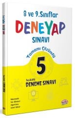 Editör 8. ve 9. Sınıf Tüm Dersler Deneyap 5 Deneme Çözümlü Editör Yayınları