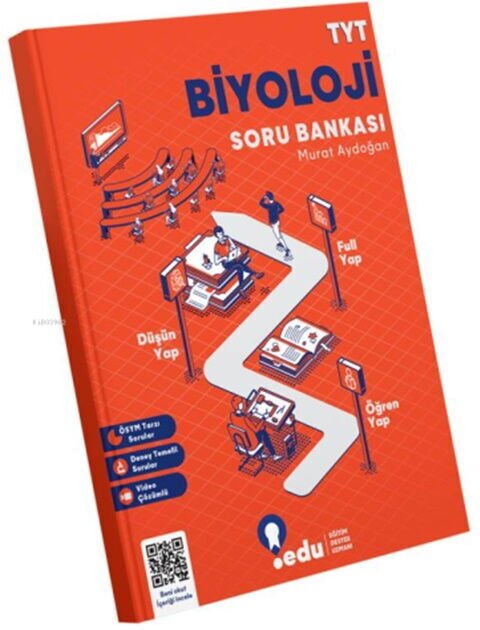 Edu YKS TYT Biyoloji Soru Bankası Çözümlü Edu Yayınları