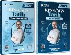 Yediiklim 2027 KPSS MEB-AGS Tarih Atölye Video Ders Notları + Soru Bankası 2 li Set - Ahmet Uğur Karakuza Yediiklim Yayınları