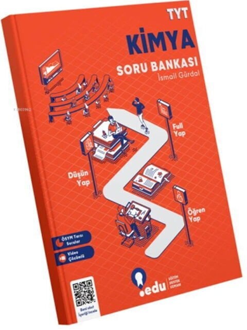 Edu YKS TYT Kimya Soru Bankası Çözümlü Edu Yayınları