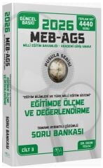 YENİ AGS - CBA Yayınları 2026 MEB-AGS Eğitim Bilimleri Eğitimde Ölçme ve Değerlendirme Soru Bankası Çözümlü Pusula Serisi - Okan Yolcu CBA Yayınları