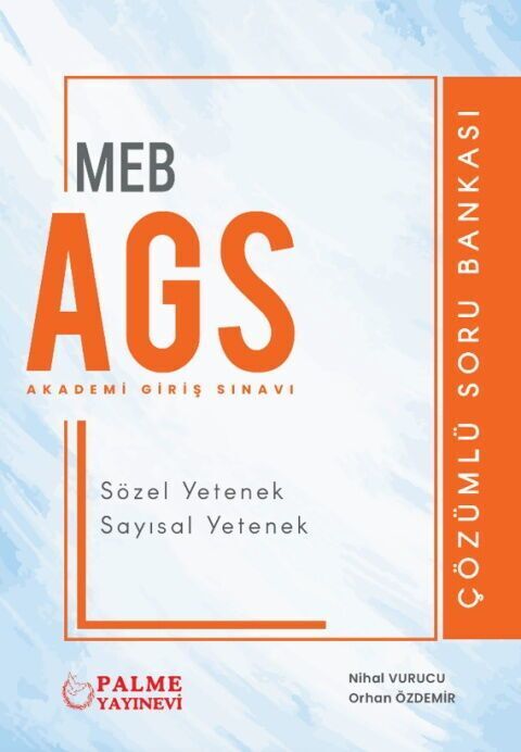 Palme MEB-AGS Sözel-Sayısal Yetenek Soru Bankası Çözümlü Palme Yayınları