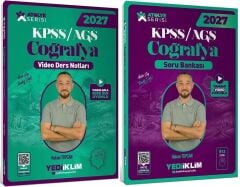 Yediiklim 2027 KPSS MEB-AGS Coğrafya Atölye Video Ders Notları + Soru Bankası 2 li Set - Hakan Topcan Yediiklim Yayınları