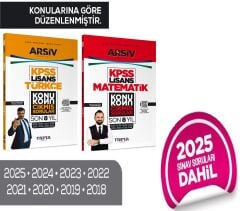 Marka 2026 KPSS Türkçe + Matematik Lisans Çıkmış Sorular Son 8 Yıl Konularına Göre 2 li Set ARŞİV Serisi Marka Yayınları
