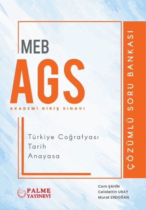 Palme MEB-AGS Türkiye Coğrafyası, Tarih, Anayasa Soru Bankası Çözümlü Palme Yayınları