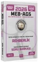 YENİ AGS - CBA Yayınları 2026 MEB-AGS Eğitim Bilimleri Rehberlik Soru Bankası Çözümlü Pusula Serisi - Çetin Bozkaya CBA Yayınları