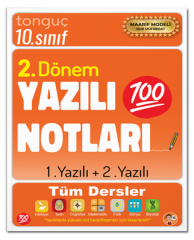 Tonguç  10. Sınıf Tüm Dersler 2. Dönem 1. Yazılı ve 2. Yazılı Notları Tonguç Akademi