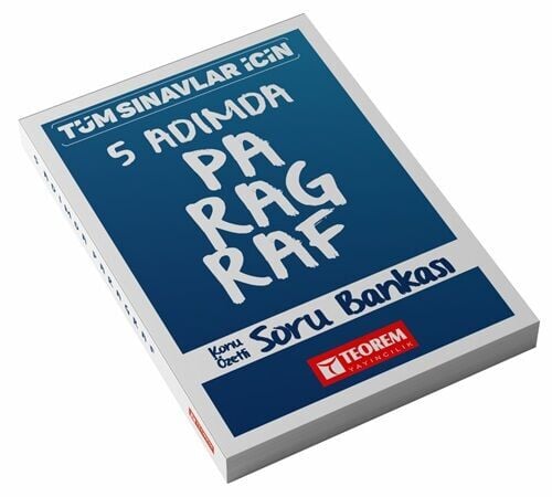 Teorem Tüm Sınavlar İçin 5 Adımda Paragraf Konu Özetli Soru Bankası Teorem Yayıncılık