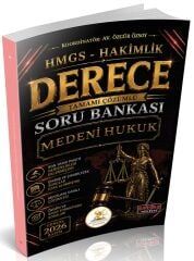 Savaş 2026 HUKAL DERECE HMGS Hakimlik Medeni Hukuk Soru Bankası Çözümlü Savaş Yayınları