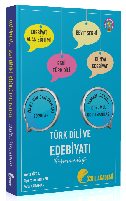 Özdil Akademi ÖABT Türk Dili ve Edebiyatı Alan Eğitimi Eski Türk Dili Beyit Şerhi Soru Bankası Çözümlü - Yekta Özdil Özdil Akademi Yayınları